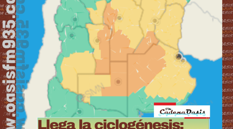 Llega la ciclogénesis: alerta meteorológica por tormentas fuertes en La Pampa