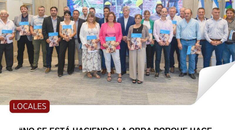 Ingeniero Luiggi: “No se está haciendo la obra porque hace frío”: el oficialismo justificó la falta de ejecución del programa PROPAYS