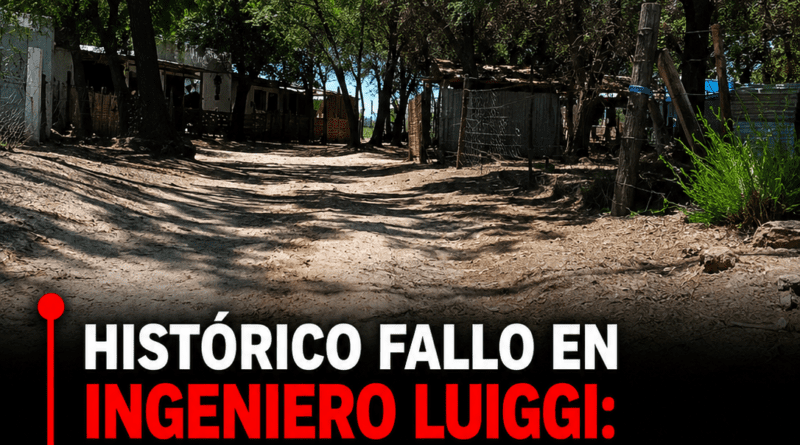 Histórico fallo en Ingeniero Luiggi: la Justicia provincial deberá actuar por los terrenos del ferrocarril.