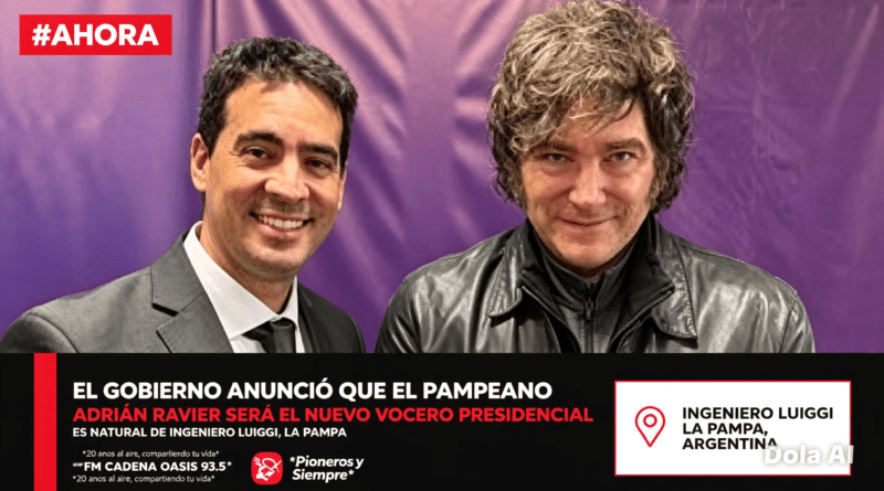 AHORA | El Gobierno anunció que el Pampeano Adrián Ravier  será el nuevo vocero presidencial