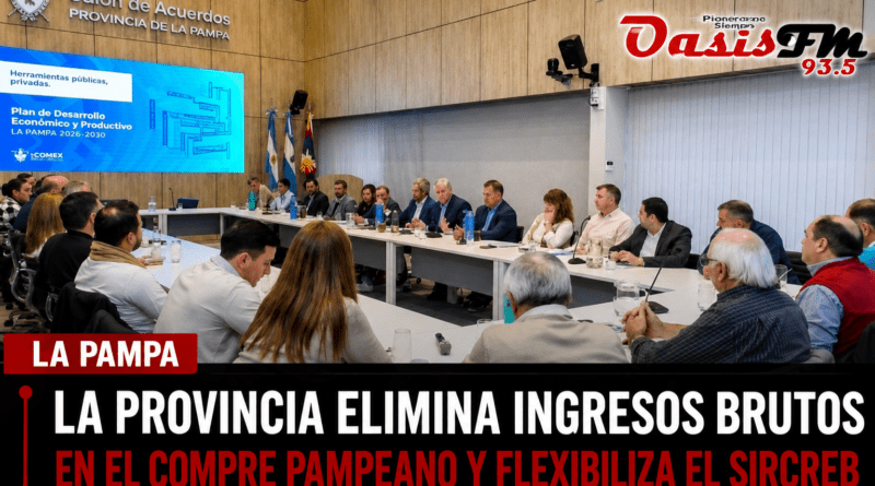 La Provincia elimina Ingresos Brutos en el Compre Pampeano y flexibiliza el SIRCREB La Provincia elimina Ingresos Brutos en el Compre Pampeano y flexibiliza el SIRCREB