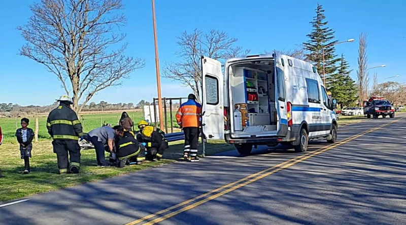 Accidente en Ingeniero Luiggi: dos mujeres cayeron de una motocicleta.