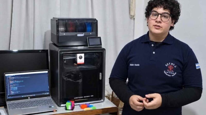 Iván Fanzi, de Ingeniero Luiggi, entre los 15 finalistas de la Competencia Argentina de Tecnología.